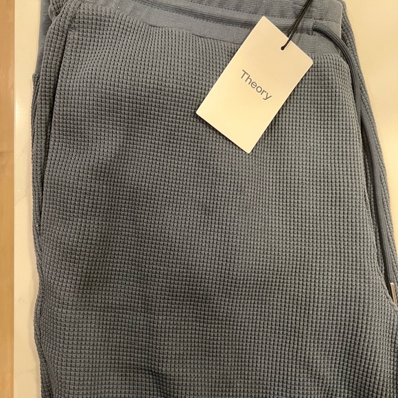 🥳HP NWT Men’s Theory Essential Sweatpant in Waffle Knit Cotton - Picture 6 of 12